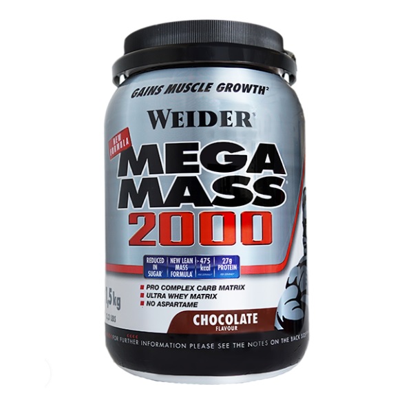 Weider Super Mega Mass 2000 - pudra pentru marirea masei musculare - 1.5 kg